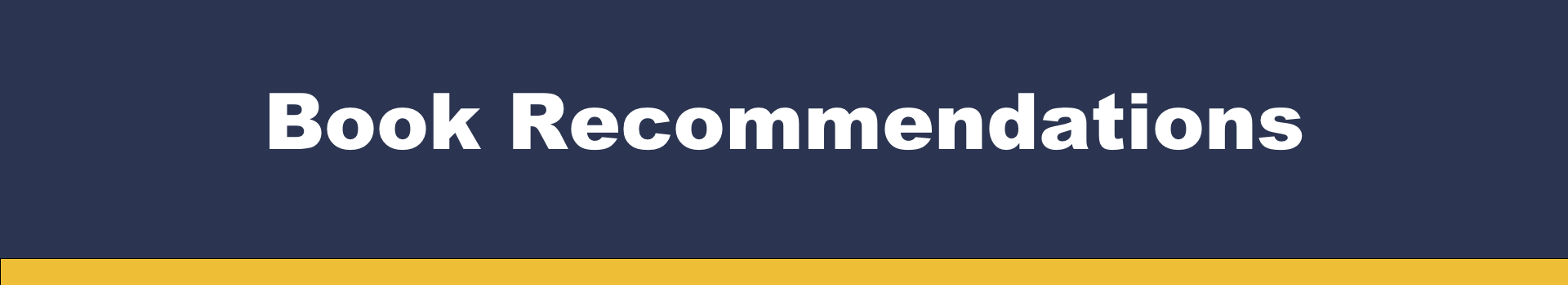 BAM Book Recommendations Banner BAM Book Recommendations Banner