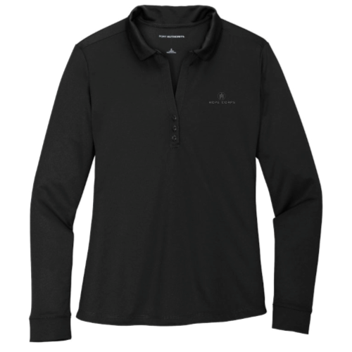 Port Authority Ladies Silk Touch Performance Long Sleeve Polo